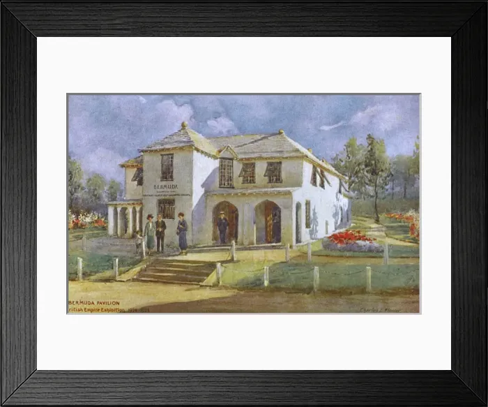 Framed Print : The Bermuda Pavilion - British Empire Exhibiion Framed Print : The Bermuda Pavilion - British Empire Exhibiion
