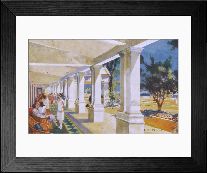 Framed Print : The Porch of the St. Georges Hotel, Bermuda Framed Print : The Porch of the St. Georges Hotel, Bermuda