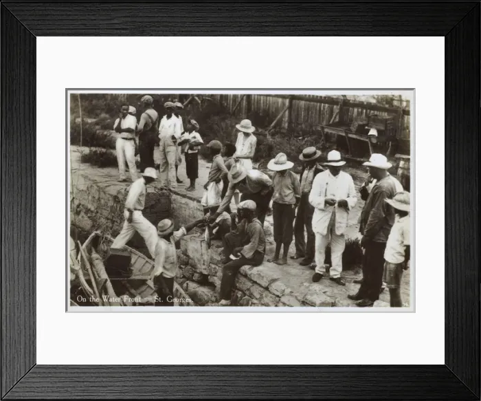 Framed Print : Waterfront Scene - St. Georges, Bermuda Framed Print : Waterfront Scene - St. Georges, Bermuda