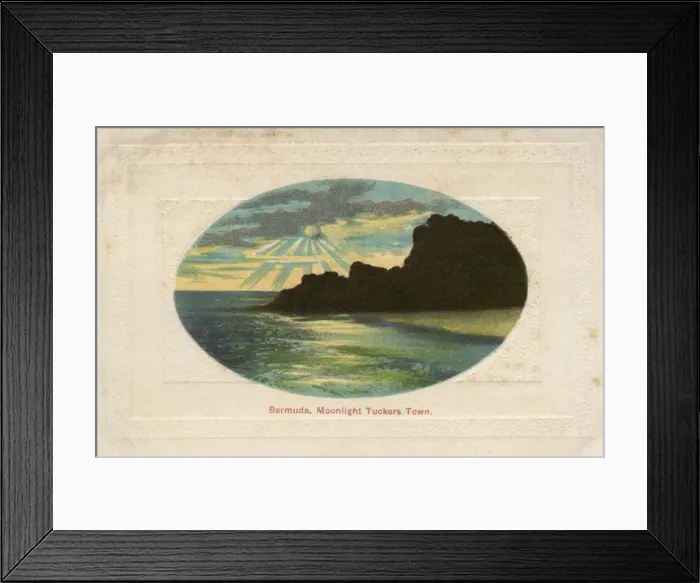 Framed Print : Moonlight over Tuckers Town, Bermuda Framed Print : Moonlight over Tuckers Town, Bermuda