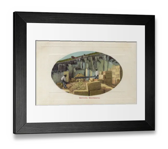 Framed Print : Stone Quarry, Bermuda Framed Print : Stone Quarry, Bermuda