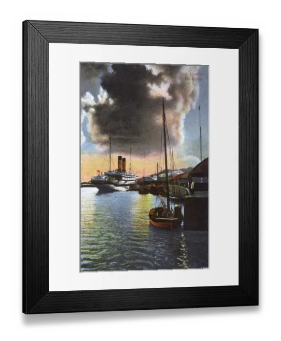 Framed Print : S. S. Fort Hamilton - moored in Bermuda Framed Print : S. S. Fort Hamilton - moored in Bermuda