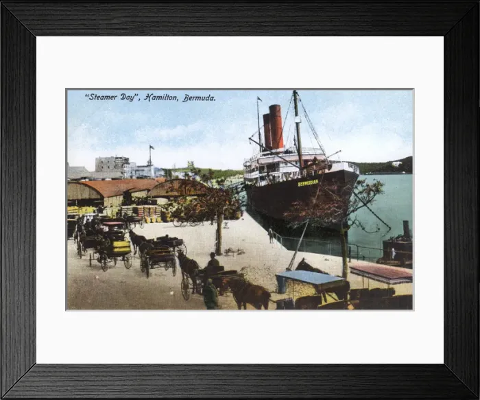 Framed Print : Steamer Day, Hamilton, Bermuda Framed Print : Steamer Day, Hamilton, Bermuda