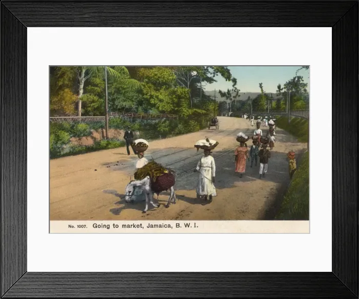Framed Print : Going to market - Jamaica Framed Print : Going to market - Jamaica