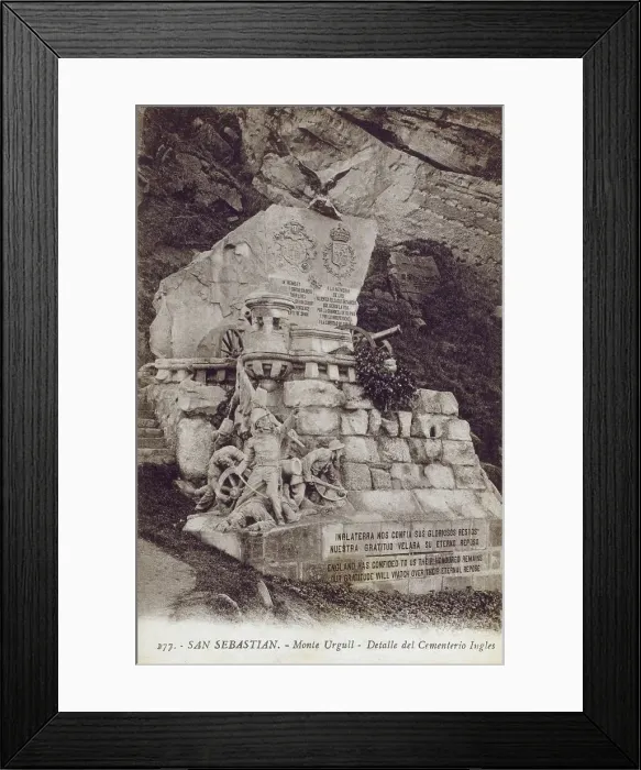 Framed Print : Memorial to Fallen English Soldiers - Mount Urgull, Spain Framed Print : Memorial to Fallen English Soldiers - Mount Urgull, Spain