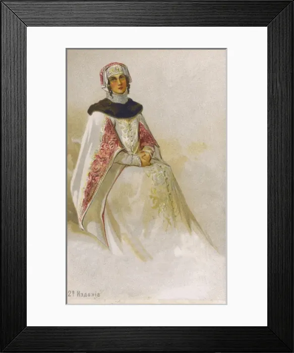 Framed Print : Boyaryshnya - Boyar Wife - Russia Framed Print : Boyaryshnya - Boyar Wife - Russia