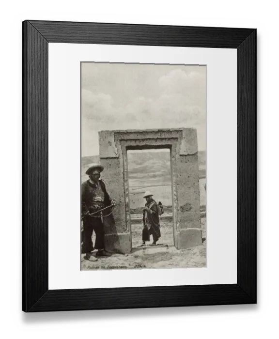 Framed Print : Bolivia - Pre-Columbian Gateway at Tiwanaku Framed Print : Bolivia - Pre-Columbian Gateway at Tiwanaku