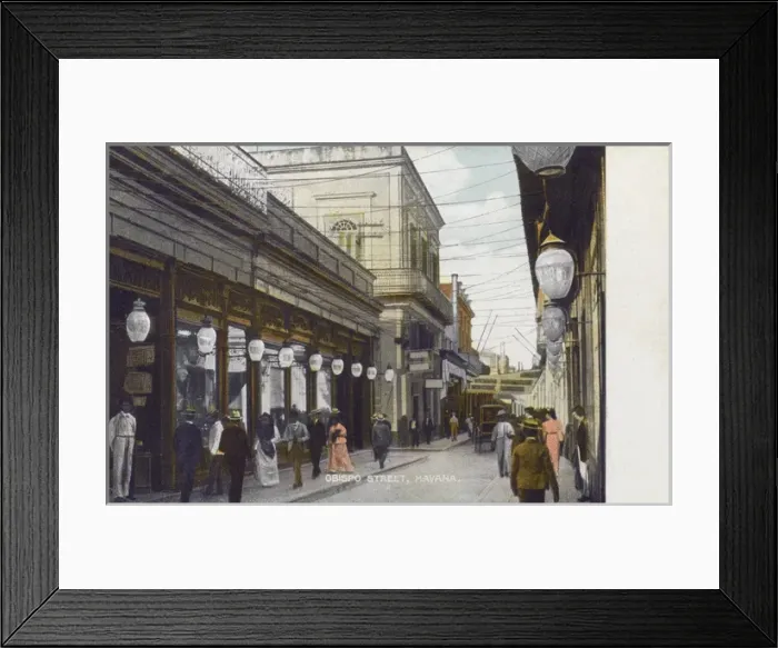 Framed Print : Obispo Street, Havana, Cuba Framed Print : Obispo Street, Havana, Cuba