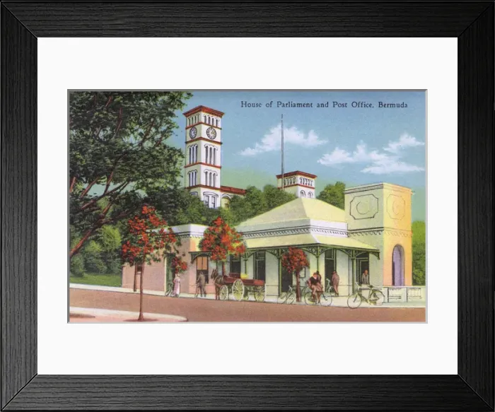 Framed Print : House of Parliament and Post Office, Bermuda Framed Print : House of Parliament and Post Office, Bermuda