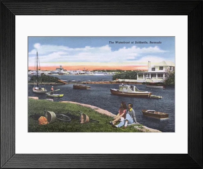 Framed Print : The Waterfront at Saltkettle, Bermuda Framed Print : The Waterfront at Saltkettle, Bermuda