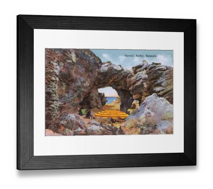 Framed Print : Natural Arches, Bermuda Framed Print : Natural Arches, Bermuda