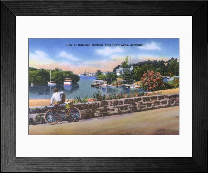 Framed Print : View of Hamilton Harbour from Crow Lane, Bermuda Framed Print : View of Hamilton Harbour from Crow Lane, Bermuda