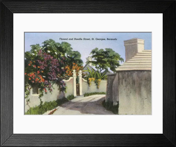 Framed Print : Thread and Needle Street, St. Georges, Bermuda Framed Print : Thread and Needle Street, St. Georges, Bermuda