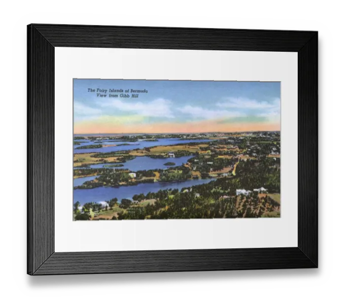 Framed Print : The Fairy Islands of Bermuda - View from Gibb Hill Framed Print : The Fairy Islands of Bermuda - View from Gibb Hill