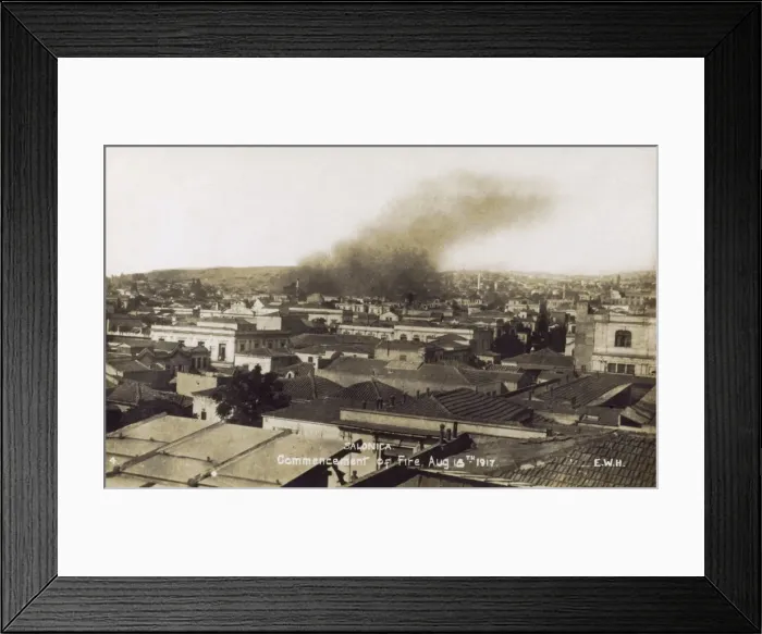 Framed Print : Fire at Thessaloniki - Commencement of the Fire (2 / 3) Framed Print : Fire at Thessaloniki - Commencement of the Fire (2 / 3)