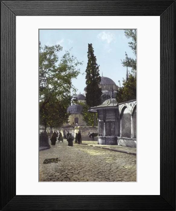 Framed Print : Istanbul, Turkey - Sehzade Mosque and Fountain Framed Print : Istanbul, Turkey - Sehzade Mosque and Fountain