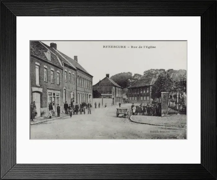 Framed Print : Renescure, France - Rue de l Eglise Framed Print : Renescure, France - Rue de l Eglise