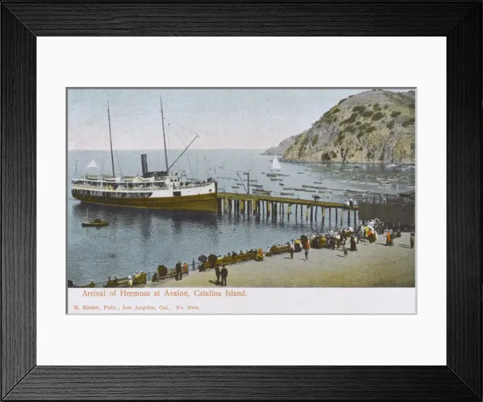 Framed Print : Arrival of Hermosa - Avalon, Catalina Island, California, US Framed Print : Arrival of Hermosa - Avalon, Catalina Island, California, US