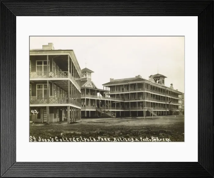 Framed Print : St Johns College, Loyola Park, Belize Framed Print : St Johns College, Loyola Park, Belize