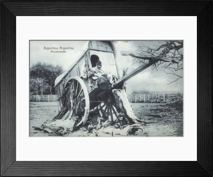 Framed Print : Two Argentinian Gauchos resting Framed Print : Two Argentinian Gauchos resting