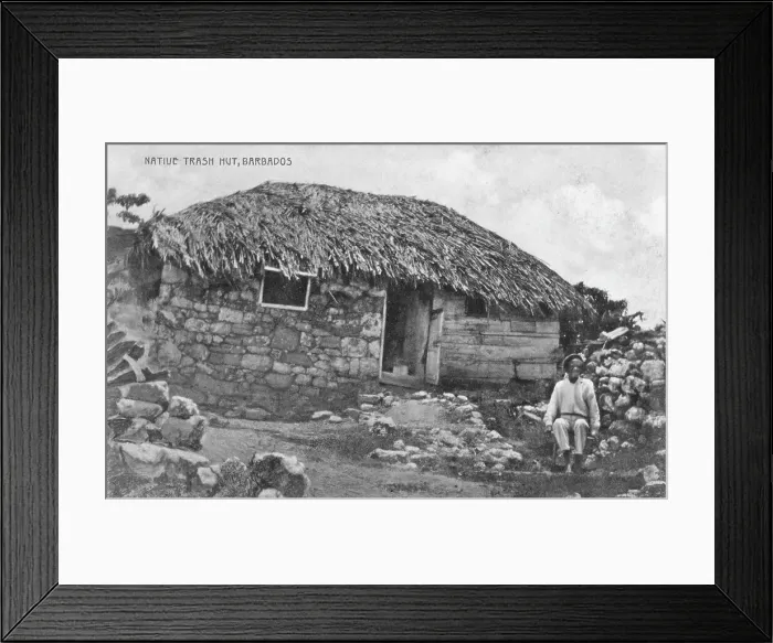 Framed Print : Native Hut - Barbados Framed Print : Native Hut - Barbados