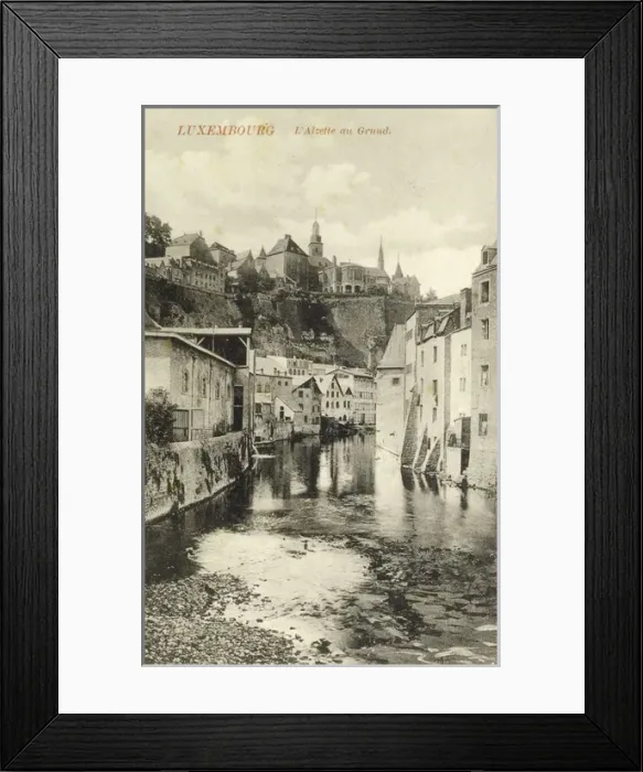 Framed Print : Alzette River, Grund, Luxembourg Framed Print : Alzette River, Grund, Luxembourg