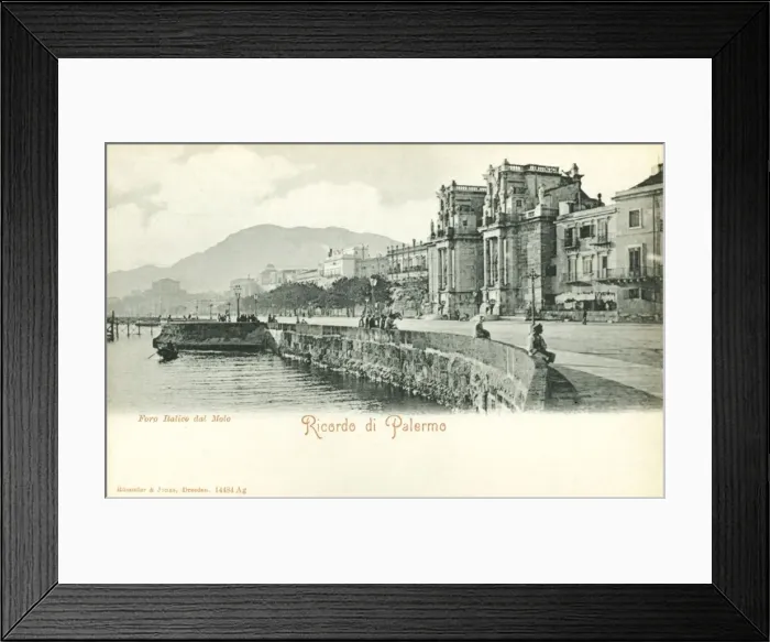 Framed Print : Waterfront - Palermo, Sicily, Italy Framed Print : Waterfront - Palermo, Sicily, Italy