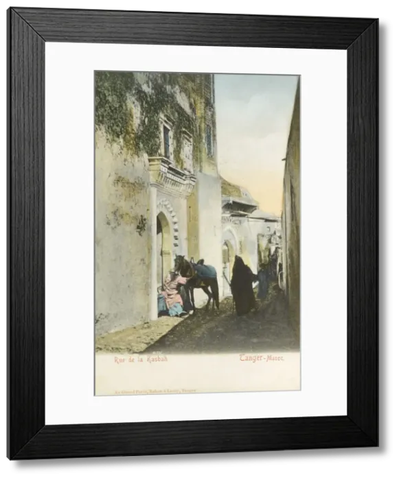 Framed Print : Morocco - Street alongside the Kasbah, Tangier Framed Print : Morocco - Street alongside the Kasbah, Tangier