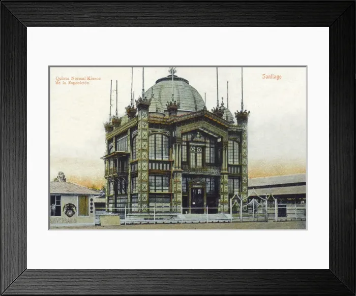 Framed Print : Kiosk building - Santiago, Chile Framed Print : Kiosk building - Santiago, Chile