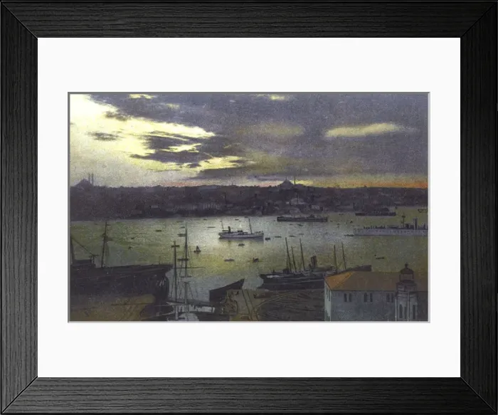 Framed Print : The Golden Horn at Twilight - Istanbul, Turkey Framed Print : The Golden Horn at Twilight - Istanbul, Turkey