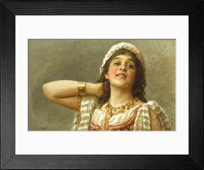 Framed Print : A Languid girl from Southern Russia Framed Print : A Languid girl from Southern Russia