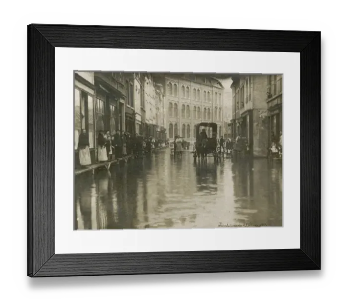 Framed Print : Liege, Belgium - Flood of 1910 Framed Print : Liege, Belgium - Flood of 1910