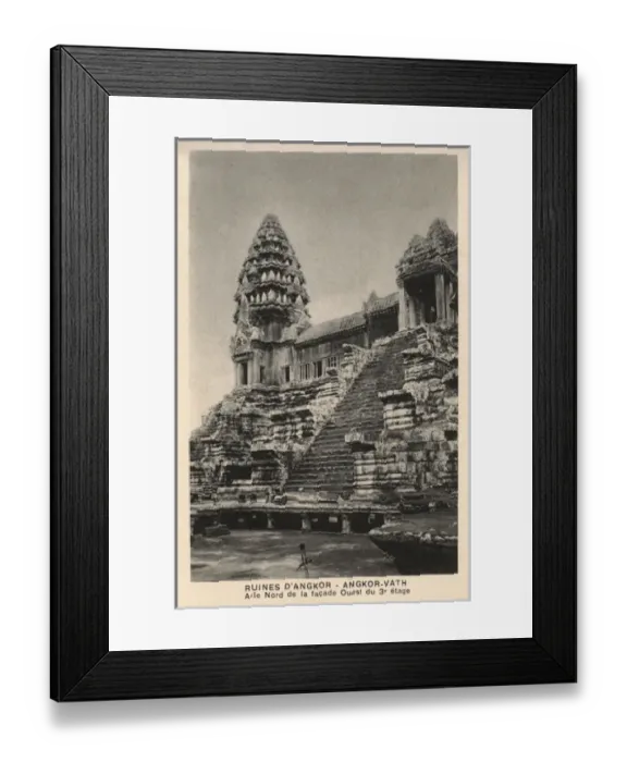 Framed Print : Angkor Wat, Cambodia - North end of the West Facade Framed Print : Angkor Wat, Cambodia - North end of the West Facade