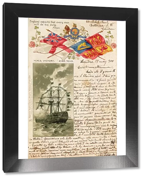 HMS Victory, Flags and Nelson Quote