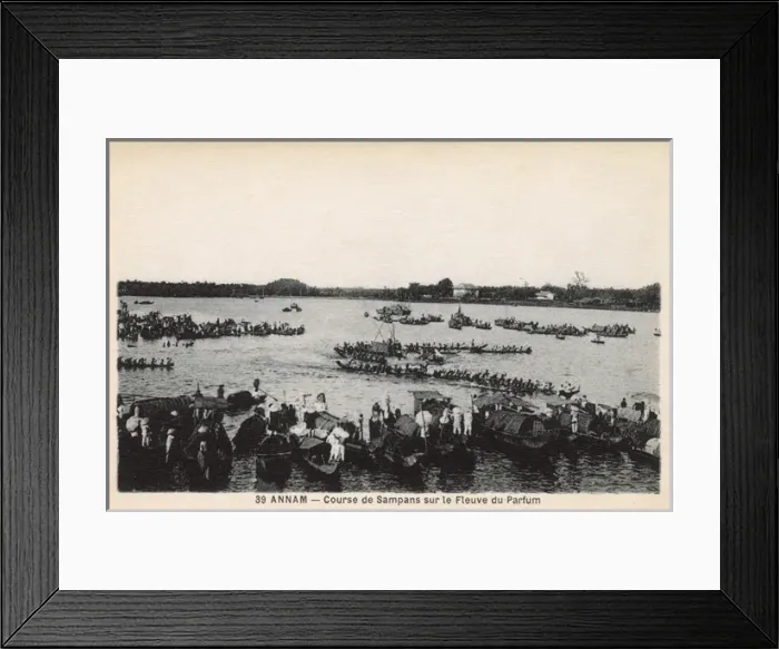 Framed Print : Hue, Vietnam - Sampan racing on the Perfume River Framed Print : Hue, Vietnam - Sampan racing on the Perfume River