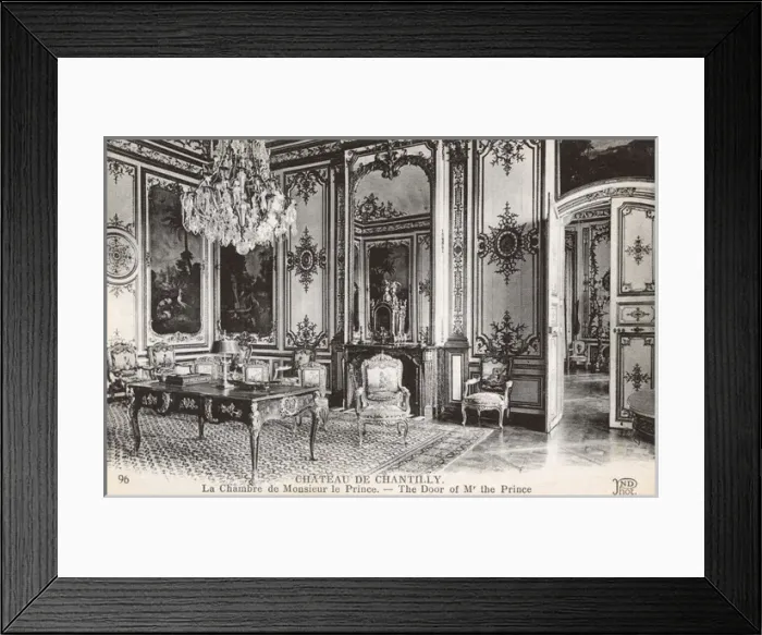 Framed Print : Chateau de Chantilly, France - The Princes Chamber Framed Print : Chateau de Chantilly, France - The Princes Chamber