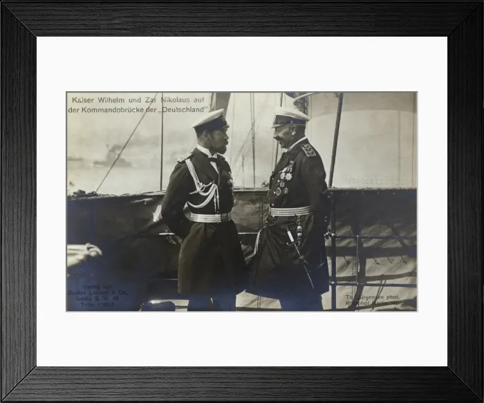 Framed Print : Tsar Nicholas II with Kaiser Wilhelm II Framed Print : Tsar Nicholas II with Kaiser Wilhelm II