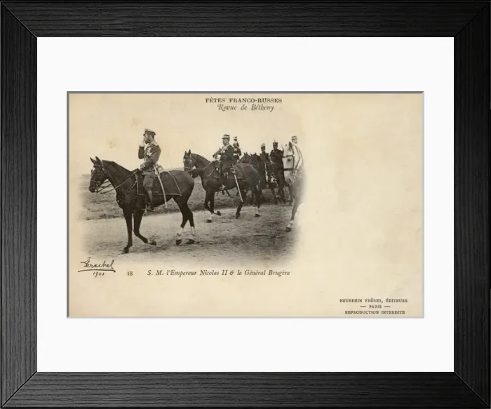 Framed Print : Franco-Russian Alliance - Troop Manoeuvres at Betheny Framed Print : Franco-Russian Alliance - Troop Manoeuvres at Betheny