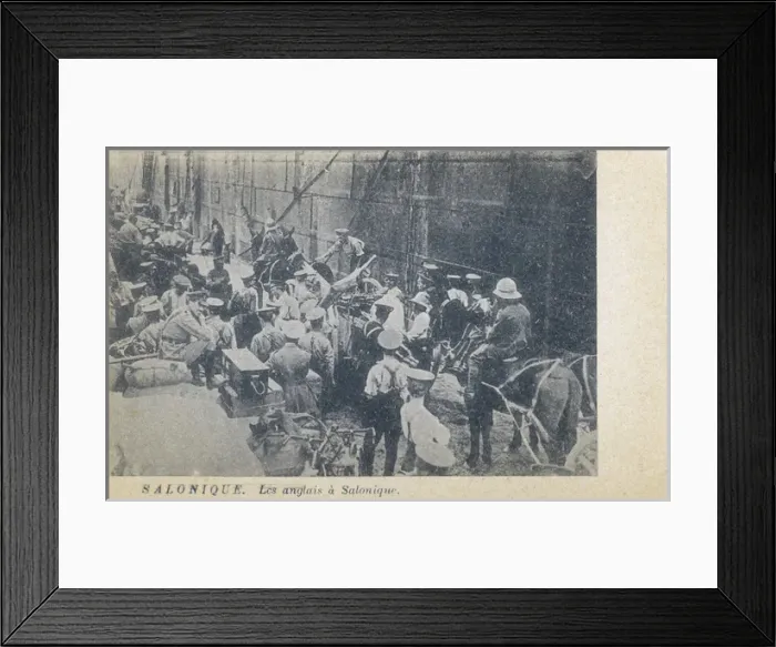 Framed Print : British Troops in Thessaloniki - WWI Framed Print : British Troops in Thessaloniki - WWI