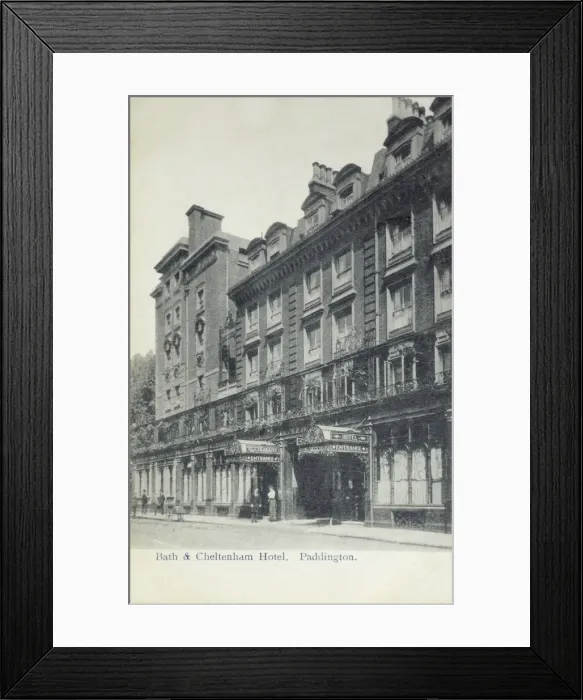 Framed Print : Bath and Cheltenham Hotel, Paddington, London Framed Print : Bath and Cheltenham Hotel, Paddington, London
