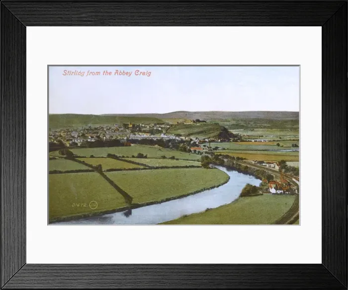 Framed Print : View of Stirling, Scotland from Abbey Craig Framed Print : View of Stirling, Scotland from Abbey Craig
