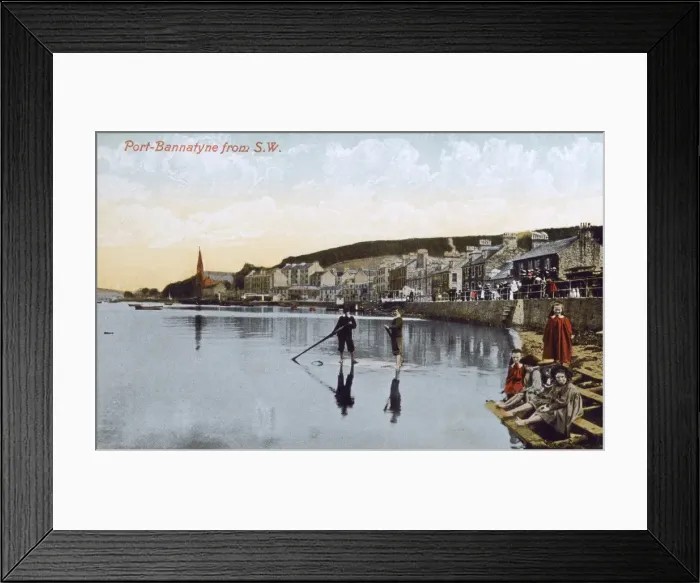 Framed Print : Port Bannatyne from the South West, Scotland Framed Print : Port Bannatyne from the South West, Scotland