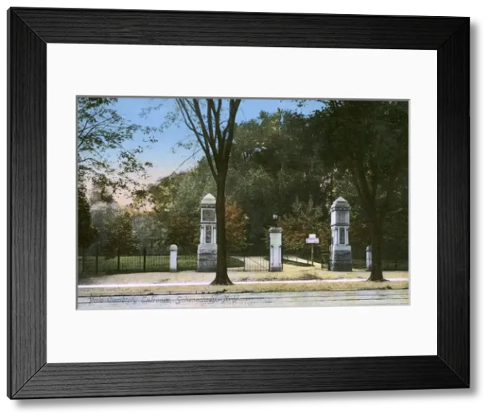 Framed Print : Entrance to Vale Cemetery, Schenectady, New York Framed Print : Entrance to Vale Cemetery, Schenectady, New York