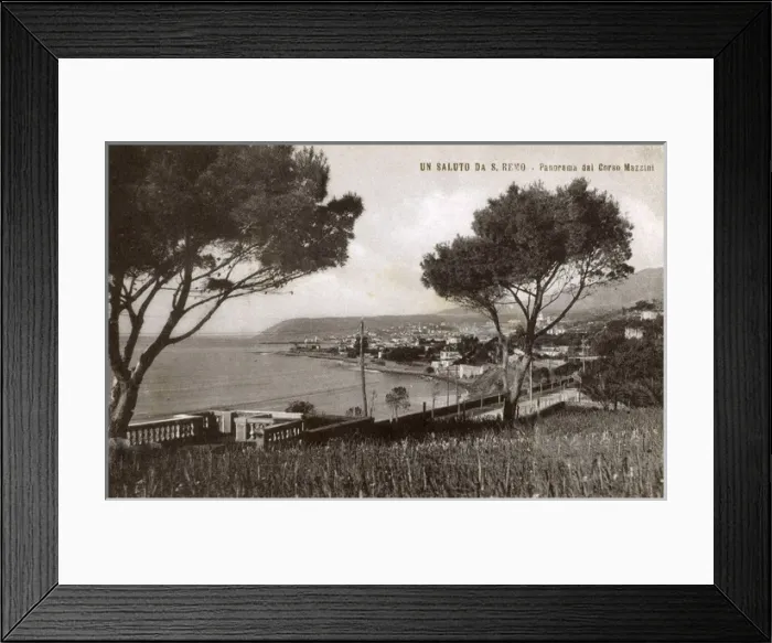 Framed Print : San Remo - Corso Giuseppe Mazzini - Italy Framed Print : San Remo - Corso Giuseppe Mazzini - Italy