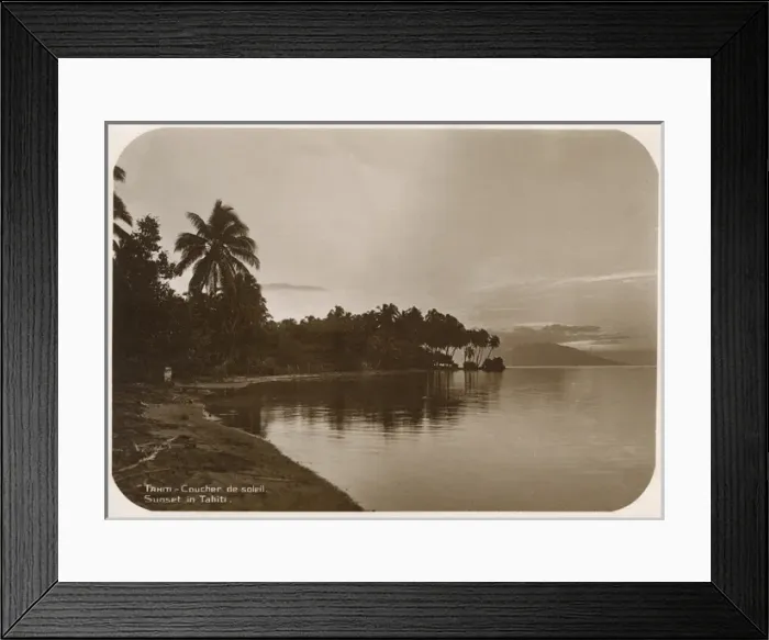 Framed Print : Tahiti - Sunset Framed Print : Tahiti - Sunset