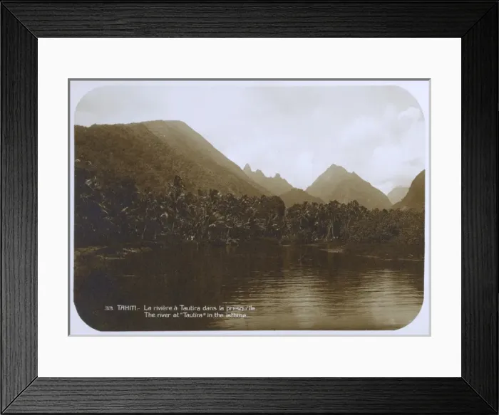 Framed Print : The River at Tautira - Tahiti Framed Print : The River at Tautira - Tahiti