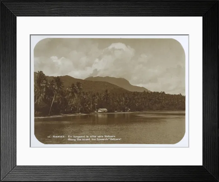 Framed Print : Island of Raiatea, French Polynesia Framed Print : Island of Raiatea, French Polynesia