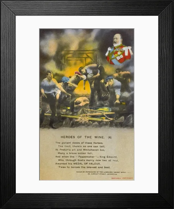 Framed Print : Medals of Valour for Heroes of Pit Disasters Framed Print : Medals of Valour for Heroes of Pit Disasters
