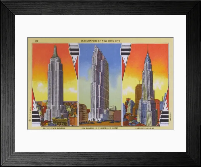 Framed Print : Skyscrapers of New York City Framed Print : Skyscrapers of New York City