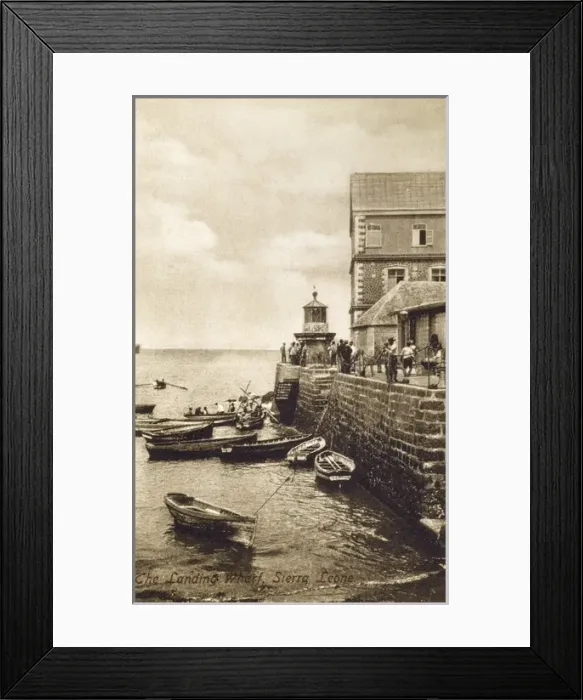 Framed Print : Freetown, Sierra Leone - The landing Wharf Framed Print : Freetown, Sierra Leone - The landing Wharf
